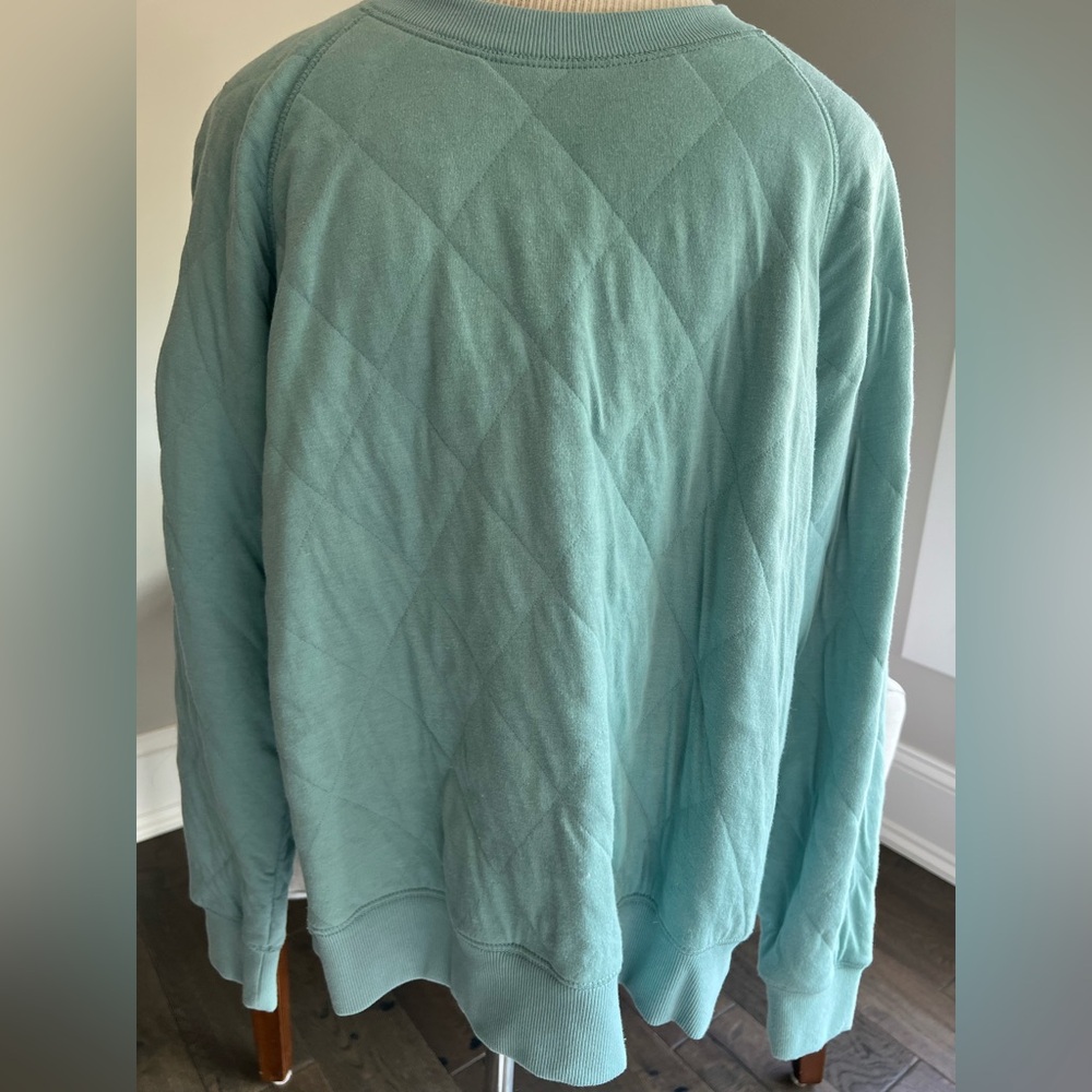 Old Navy Women's Teal Quilted Sweatshirt